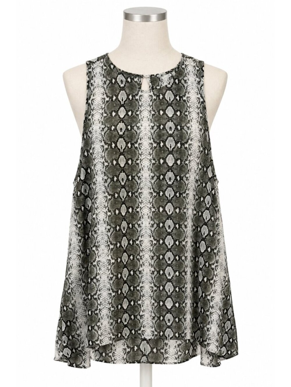 Show Me Your Mumu Sherman Tank Top Women's L Snake Print Sleeveless Keyhole Back